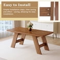 thumbnail image 4 of 71in Rectangular Dining Table, LEAGHOME 6-8 Seater Kitchen Table, Family Dinner Table for Dining Room, Multifunctional for Home Office & Conference Use, Walnut, 4 of 7