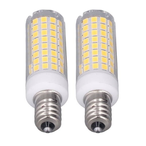 2 PCS LED Corn Bulb 102 LEDs 10W Dimmable PC Ceramic Energy Saving E12 Bulb for Home Lighting AC 100 to 120V Natural Light