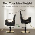 thumbnail image 4 of Black Salon Barber Chair, Styling Chair for Hair Stylist, Hydraulic Barber Chair Hair Chair Height Adjustable, 360° Swivel, Beauty Salon Spa Equipment, All Purpose Salon Chair Equipment, 4 of 8