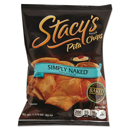 Stacy's Simply Naked Pita Chips, 1.5 oz, (Pack of