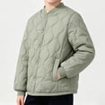 thumbnail image 2 of LIaqionyy Kids Quilted Jackets Lightweight Button down Jacket Boys Girls Warm Coats Padded Outwear with Pockets, 2 of 7