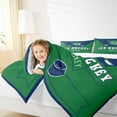 thumbnail image 4 of Homewish Boys Ball Game Bedding Comforter Set,Hockey Sport Twin Comforter Sets,Green Blue Bedding Set For Boys Kids,Super Cozy Room Decor Reversible,2-Piece, 4 of 8