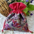 thumbnail image 2 of Startdy Chinese Element Silk Brocade Jewelry Coin Candy Goodie Pouches With Copper Cash Double layer Drawstring Gift Bag 4pcs BD05, 2 of 7