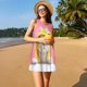 thumbnail image 3 of Balery A Funny Cat Vestidos de verano para mujer con estampado: vestido holgado sin mangas, vestido playero informal y cómodo para días calurosos., 3 of 7
