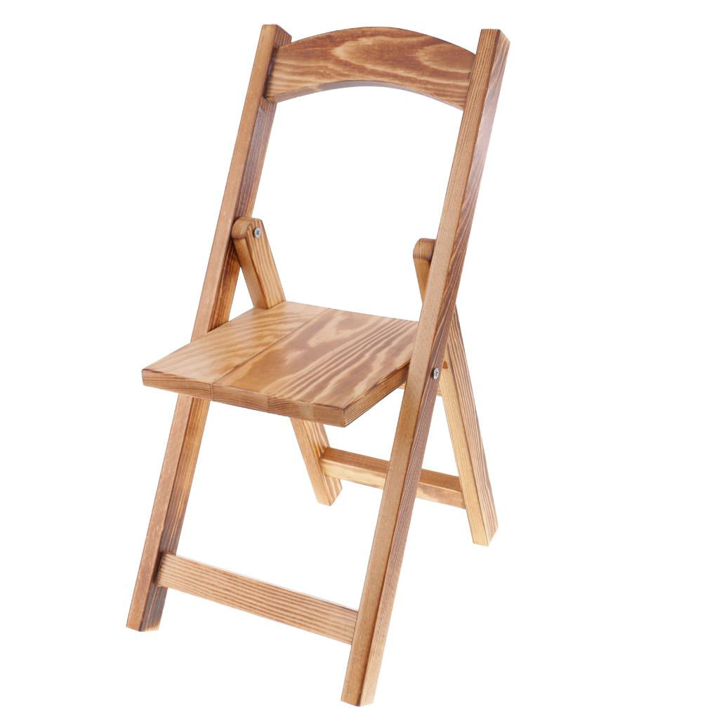 Delicate Wooden Folding Chair for 1/3   Doll Furniture Accessory 