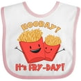 thumbnail image 3 of Inktastic Hooray It's Fry-Day with Cute Fries Boys or Girls Baby Bib, 3 of 4