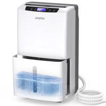 Energy Star Dehumidifier Upgraded 35 Pints for Basement and Home with Drain Hose, Spaces up to 2500 Sq Ft, Max Moisture Removal 35 Pints (95 â, 95% RH)