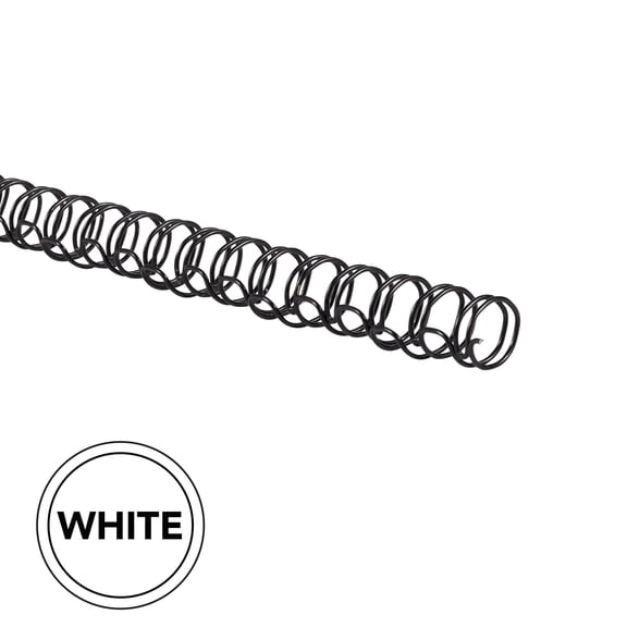 GBC WireBind Binding Spines, 3/8", White, 100 Pack