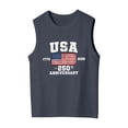 thumbnail image 3 of Boys Girls American Flag Shirt 250th Anniversary USA Tank 4th of July T Shirts USA Sleeveless Tops Summer Casual Cute Sleeveless Crewneck Graphic T Shirt (Blue3,10-11 Years), 3 of 3