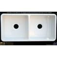 thumbnail image 3 of Duet Reversible Apron Front Fireclay 36-3/4 in. 0-Hole Double Bowl Kitchen Sink in White, 3 of 5