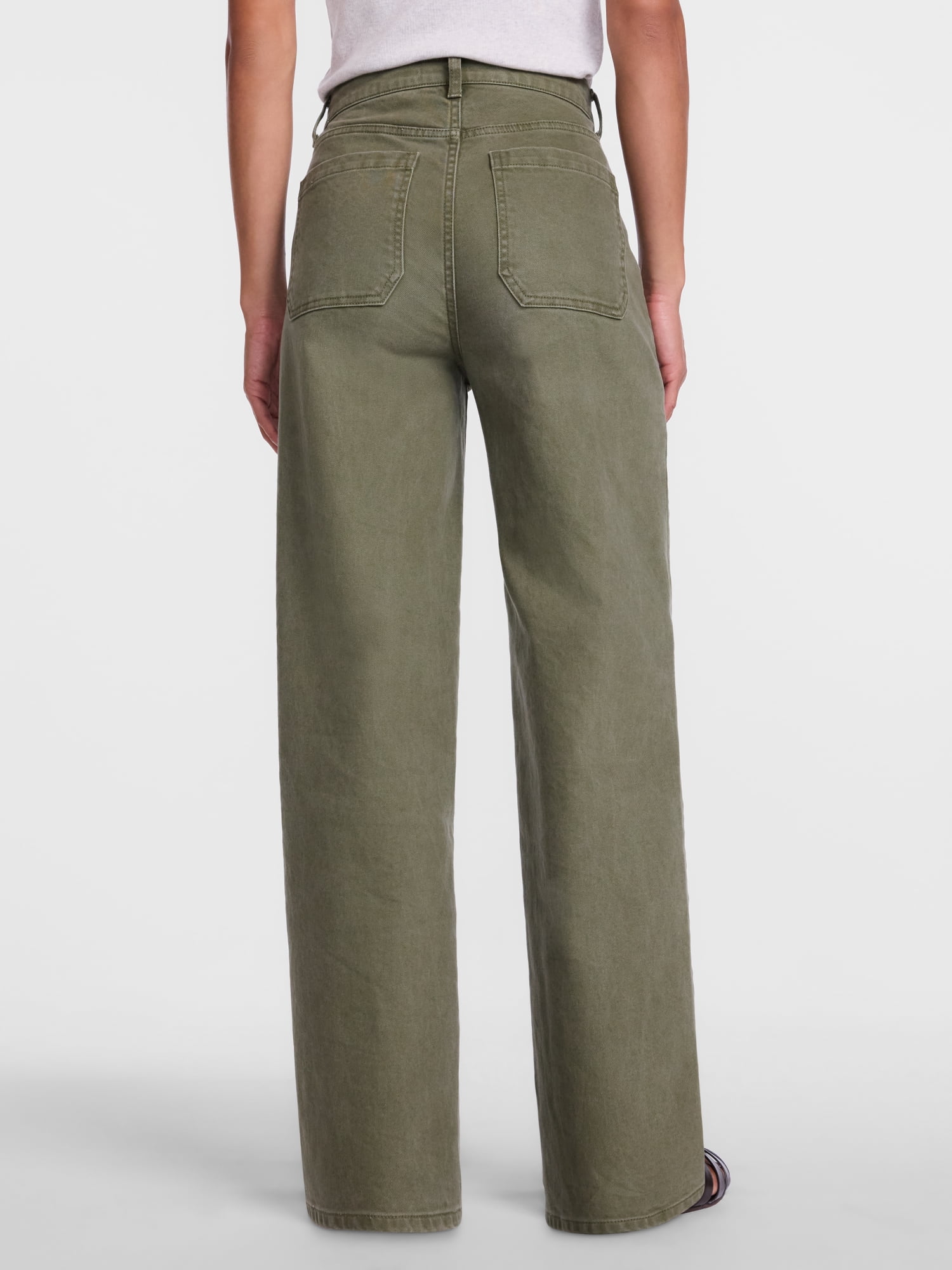 Scenario Women's High Rise Utility Jeans, 31" Regular and 29" Short Inseam, Sizes 0-20