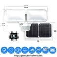 thumbnail image 3 of EE Systems Group EE828WDC-WP 10 watts White Solar Powered Dual Head Motion Activated Outdoor Integrated LED Flood Spot Light, 3 of 6