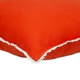 thumbnail image 6 of Parkland Collection Transitional Solid Orange Square 20" x 20" Pillow, 6 of 8