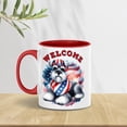 thumbnail image 4 of Schnauzer Patriotic Welcome for 4Th of July Independence Day 11oz Accent Two-tone Mug Miniature Schnauzer Dog Lover Coffee Tea Cup - 00010, 4 of 5