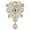Gold, variant on Womens Clear Crystal Rhinestones Large Flower Bouquet Tear Drop Pendant Brooch Pin (Clear Gold-Tone)