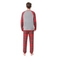 thumbnail image 6 of Matching Family Pajamas Sets Christmas PJ's Santa Elk Deer Print Top and Buffalo Plaid Pants Bottom 2Pcs Sleepwear, 6 of 15