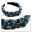 thumbnail image 3 of Diademas anudadas para diademas, diademas anchas para mujeres, aro para el cabello, nudo torcido, accesorios para el cabello de moda, 3 of 5