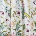 thumbnail image 3 of Levtex Home - Malana - Drape Panel/Curtain (55x84in.) One panel with Rod Pocket - Tropical - Green, Coral, Plum, White and Teal - Cotton Fabric, 3 of 3