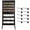 Black, variant on Accreate Floor Standing Metal Pegboard Display Stand, 2’ x 5’ With Adjustable Height, t-Base, Wheels, And 10 Hooks, Great For Art Shows, Craft Fairs, Retail Stores, Markets, Home, And Garage Use