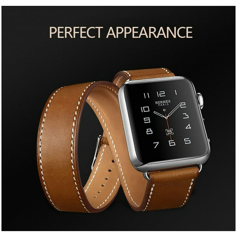 Single Tour for Apple Watch band 44mm 40mm 45mm 41mm 49mm 42mm 38mm Genuine  Leather bracelet iWatch series 7 3 se Ultra 8 strap