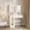 White, variant on Wood Makeup Vanity Desk with Mirror and Lights, Charging Station, 2 Open Compartments, 2 Acrylic Door Cabinets and RGB Lighting for Bedroom