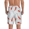 thumbnail image 4 of Lsque Koi Fish Corals,Spring Summer Mens Sleep Pajama Shorts,Short Pajama Pants, Cotton Ultra-Soft Knit-4X-Large, 4 of 9