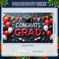thumbnail image 2 of Gold Theme Graduation Banner Pink White Balloons Grad Party Backdrop Star Decor Graduation Cap Design Graduation Background for Graduation Party College Graduation Photo Shoot, 2 of 9
