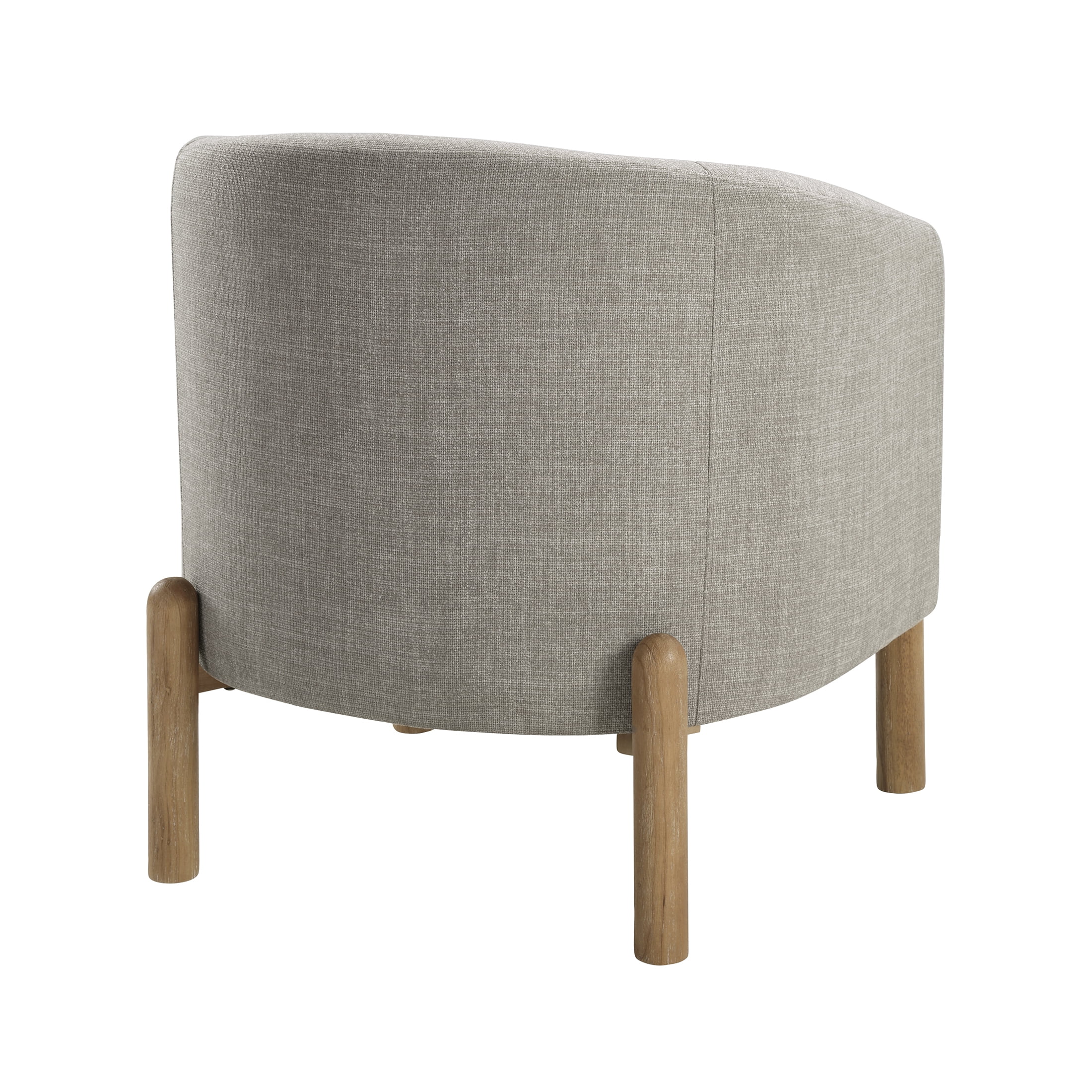 OakvillePark Westbright Textured Fabric Barrel Accent Chair, Taupe