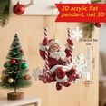 thumbnail image 6 of Santa Claus Ornaments 2025 Decoration Hanging Ornament, Acrylic Pendant for Holiday Christmas Tree Decoration, 6 of 8