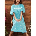 thumbnail image 4 of Camisón Con Diseno Floral Frescos Pijama Verano Mujer, 4 of 8