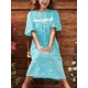 thumbnail image 4 of Camisón Con Diseno Floral Frescos Pijama Verano Mujer, 4 of 8