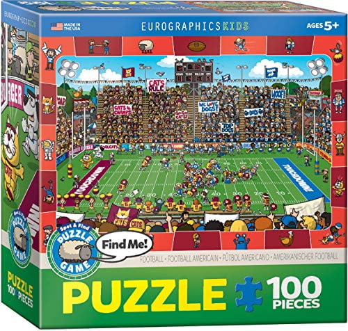 100 Piece Kids Puzzle Hockey Spot Find Puzzles Pieces Jigsaw Hockey Look Game 
