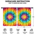 thumbnail image 2 of Blackout Kids Curtains,Colorful Rainbow Tie Dye Spiral Pattern Childrens Insulated Curtains Set Of 2,Bedroom Essentials,Toddler Room Decor 42"x54", 2 of 5
