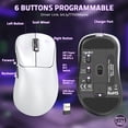 thumbnail image 5 of T700 Lightweight Wireless Gaming Mouse, 3-Mode Programmable, Ergonomic Design, Compact, Professional IC, USB Type-C Charging, Rechargeable Lithium Polymer Battery, Compatible with PC, Laptop, Mac, 5 of 9