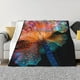 thumbnail image 1 of Fotbe Bioluminescent Underwater Flower Manta de Franela con Estampado, Manta Ultrasuave para Cama, Sofá, Auto, Hipoalergénica y Antibolitas-80"x60", 1 of 6