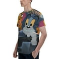 thumbnail image 4 of Tom And Jerry T-Shirts 3d Printed Short Sleeve Tee Shirt For Men, 4 of 8