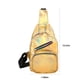 thumbnail image 3 of Mochila de cuero tipo sling para mujer - Pequeña bolsa de pecho con múltiples bolsillos para senderismo, viajes y uso diario, 3 of 6