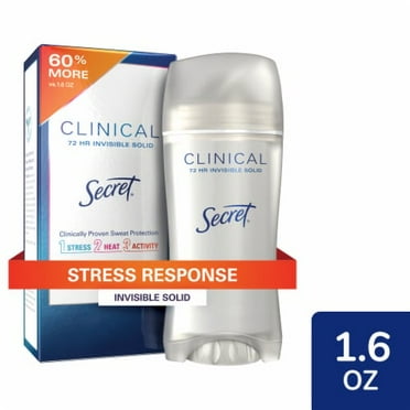 2X - Secret Clinical Strength for Women Antiperspirant Deodorant Invisible Solid Stress Response