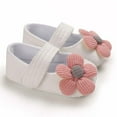 thumbnail image 5 of Baby Girls Princess Bowknot Soft Sole Cloth Crib Shoes Sneaker, 5 of 6