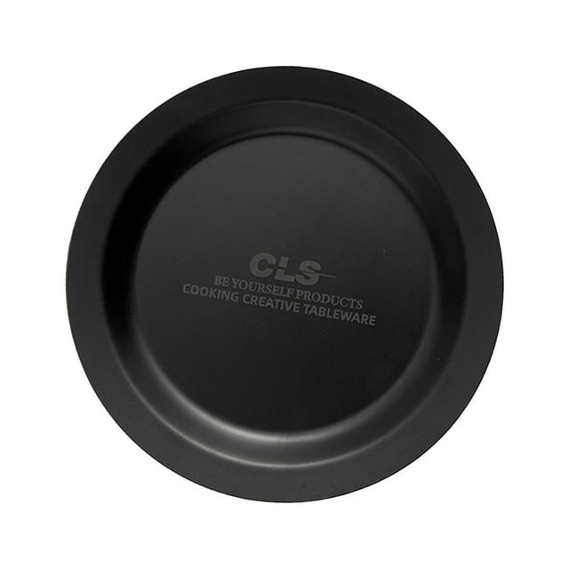 Platos para acampar, utensilios apilables de acero inoxidable, reutilizables, para cocinar, para acampar en interiores, senderismo, cocinar y viajar Negro