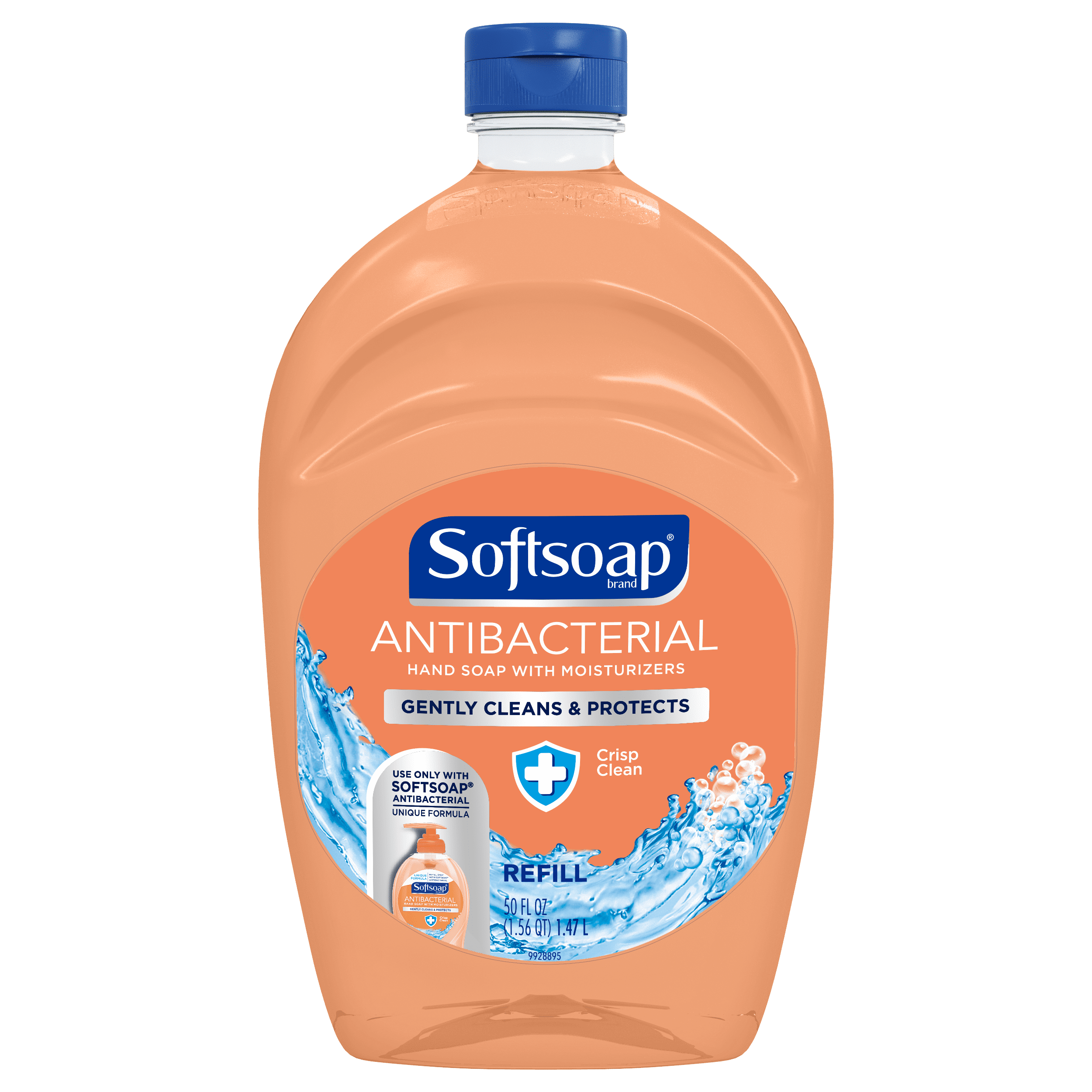Softsoap Antibacterial Liquid Hand Soap Refill Crisp Clean 50oz