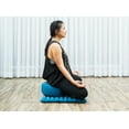 thumbnail image 3 of Leewadee Meditation Cushion Set – 1 Small Zafu Yoga Pillow and 1 Small Roll-Up Zabuton Mat Filled with Kapok, Light Blue, 3 of 7