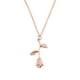 thumbnail image 4 of Censtreet Rose Flower Pendant Necklace 18K Gold Plated Silver Rose Jewelry Gift for Women Girl, 4 of 7