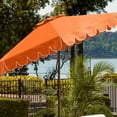 thumbnail image 5 of SAFAVIEH Venice 9' Market Crank Tilt Patio Umbrella, Orange, 5 of 6