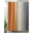 thumbnail image 3 of Burnt Orange Gray Ombre Waterproof Fabric Shower Curtain, Vintage Farmhouse Wooden Shower Curtain for Bathroom Curtains Bathtubs Hotel Washable Shower Curtains with 12 Hooks Standard 60x72, 3 of 6