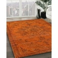 thumbnail image 2 of Ahgly Company Indoor Round Mid-Century Modern OrangeRed Orange Oriental Area Rugs, 8' Round, 2 of 6