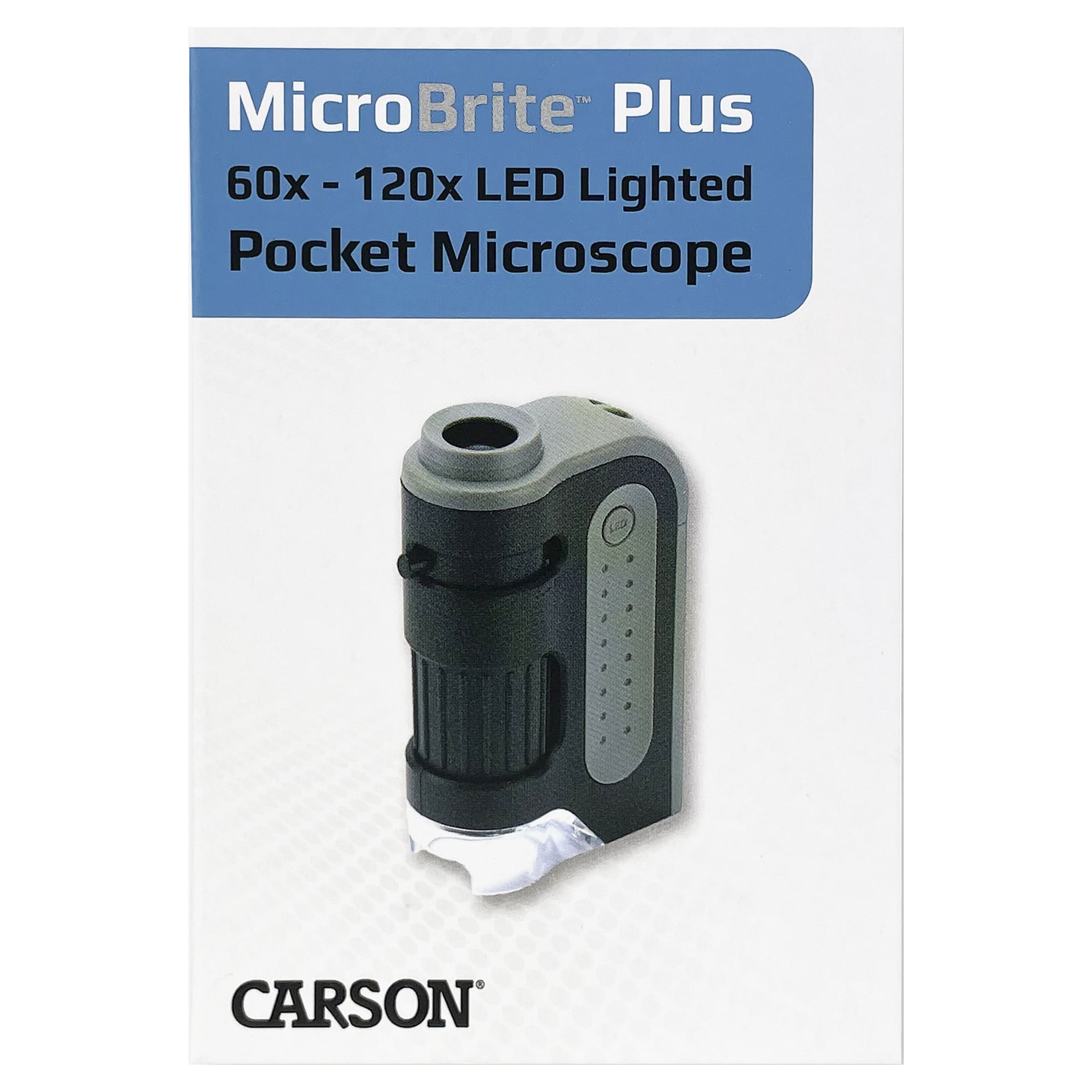 Carson MicroBrite™ Plus 60x - 120x LED Lighted Portable Pocket Microscope for Kids & Adults - image 7 of 9