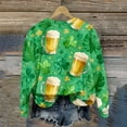 thumbnail image 7 of Levmjia Womens Sweatshirts Fashion Loose Round Neck Solid Color Long Sleeve St. Patrick's Day Printed Casual Shirt Holiday Breathable Comfortable Work Home Wear, 7 of 7