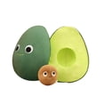 thumbnail image 1 of Muñeca de peluche con forma de aguacate desmontable, verde, 35 cm, 1 of 1