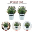 thumbnail image 6 of WORGEOUS 2Pcs Artificial Bonsai Decoration Purple Potted for Home and Office Non-wilting Decor, 6 of 8